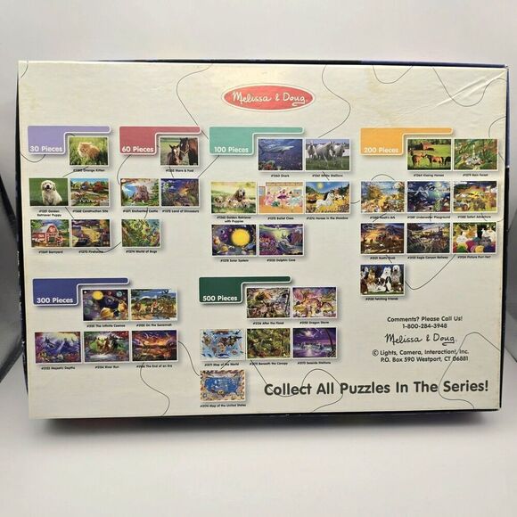 Melissa And Doug Majestic Depths Puzzle 300 Pieces Ocean Sealife Whales Complete - Picture 4 of 5